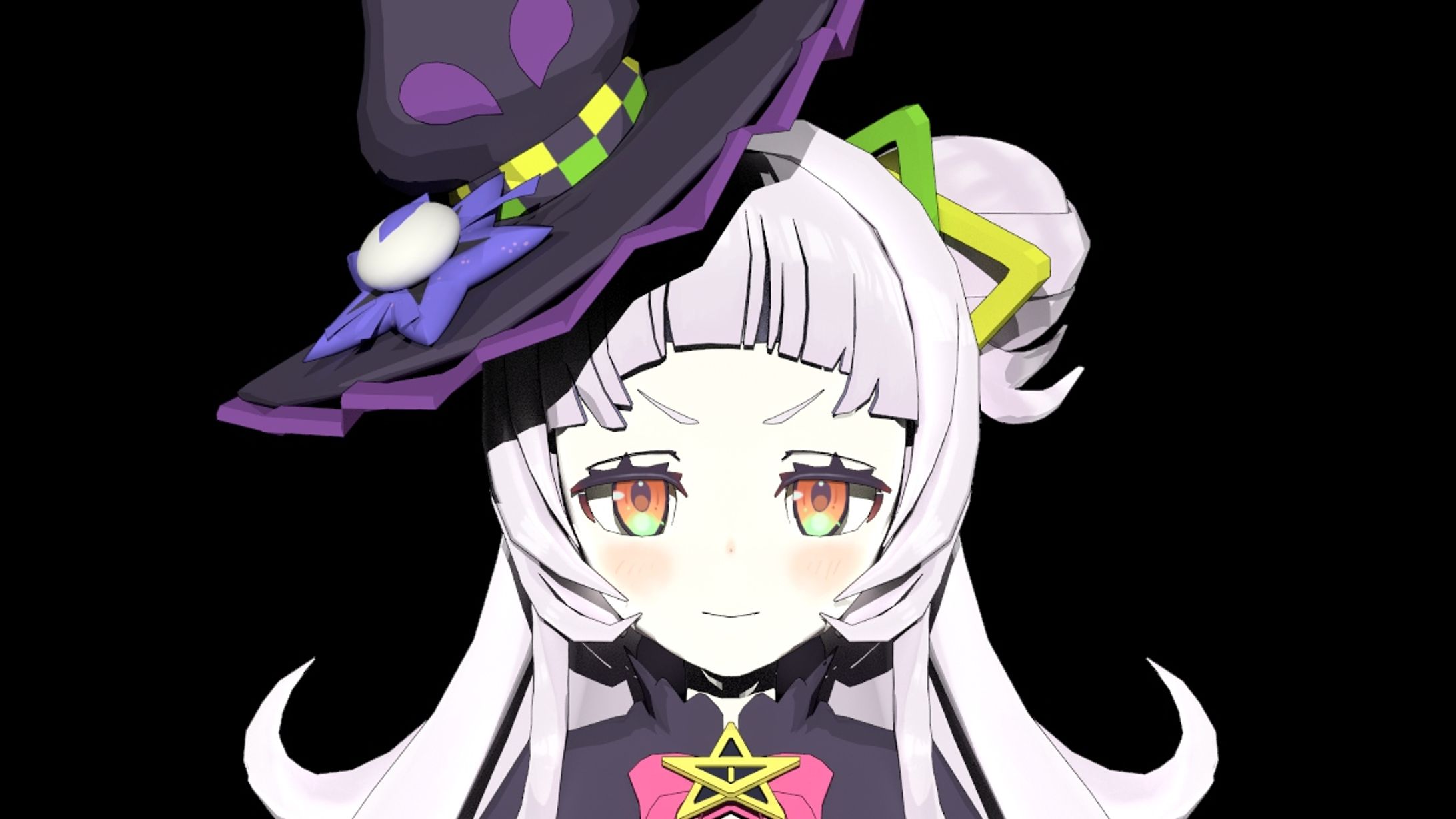 Vtuberの二次創作（モデル：紫咲シオンさん）（ローポリ）-1