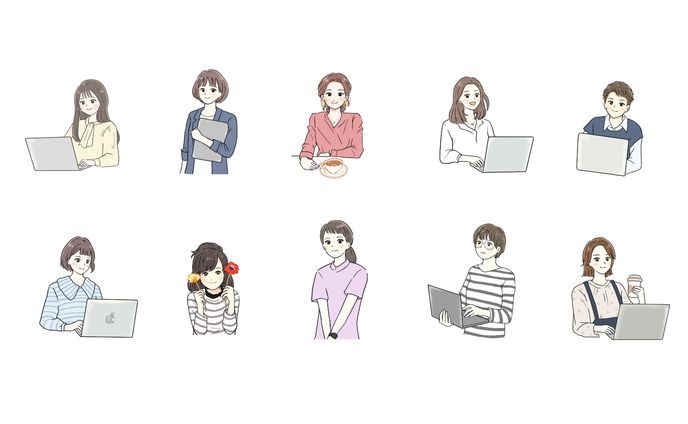 SNSアイコンイラスト