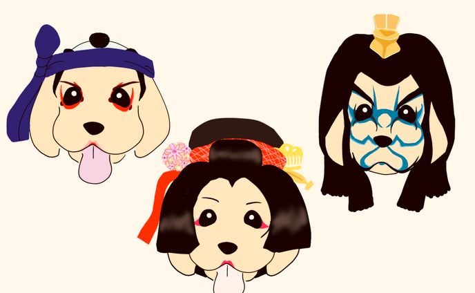 歌舞伎イラスト　3