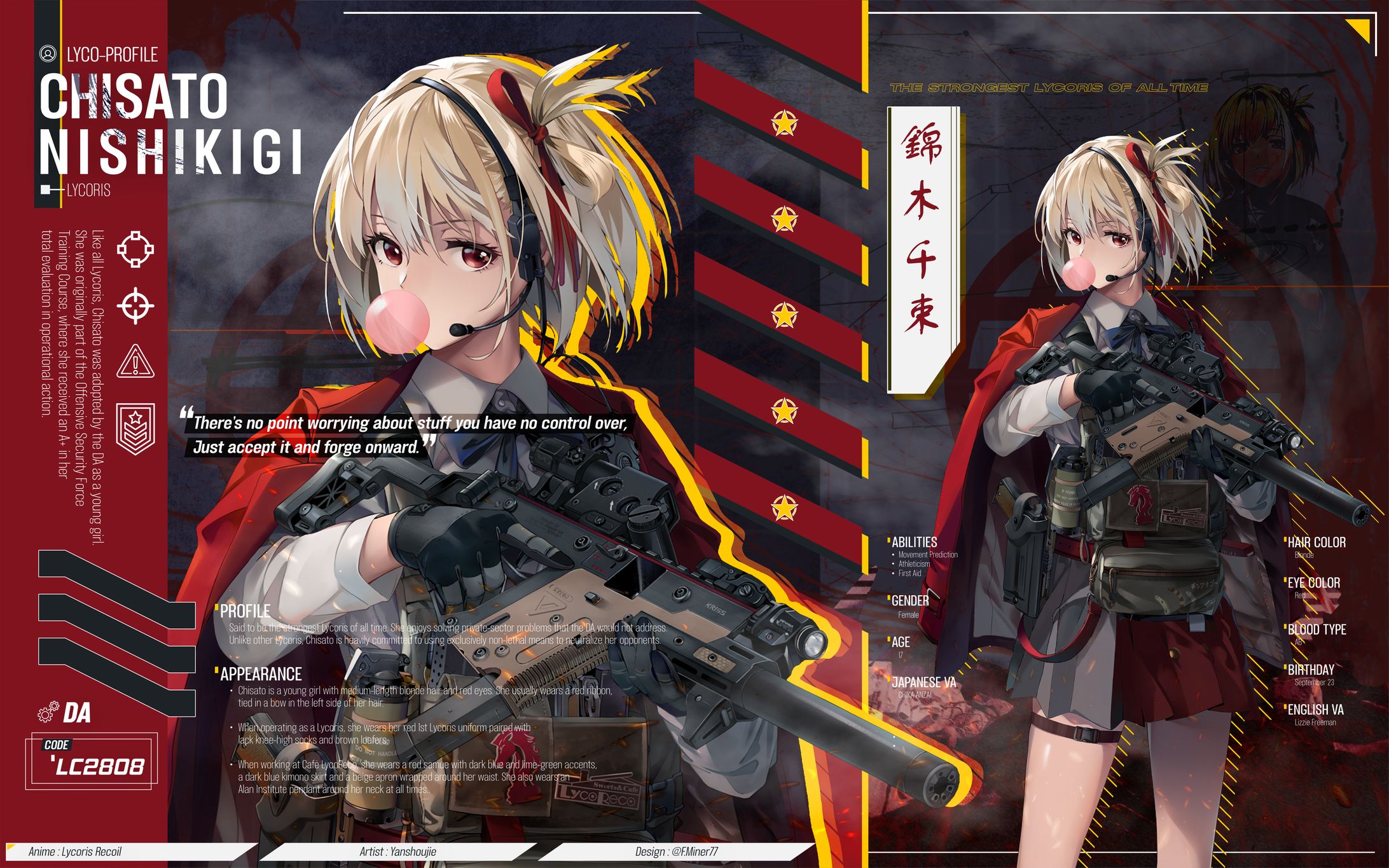 Chisato Nishikigi - Military | Socmed Poster-1