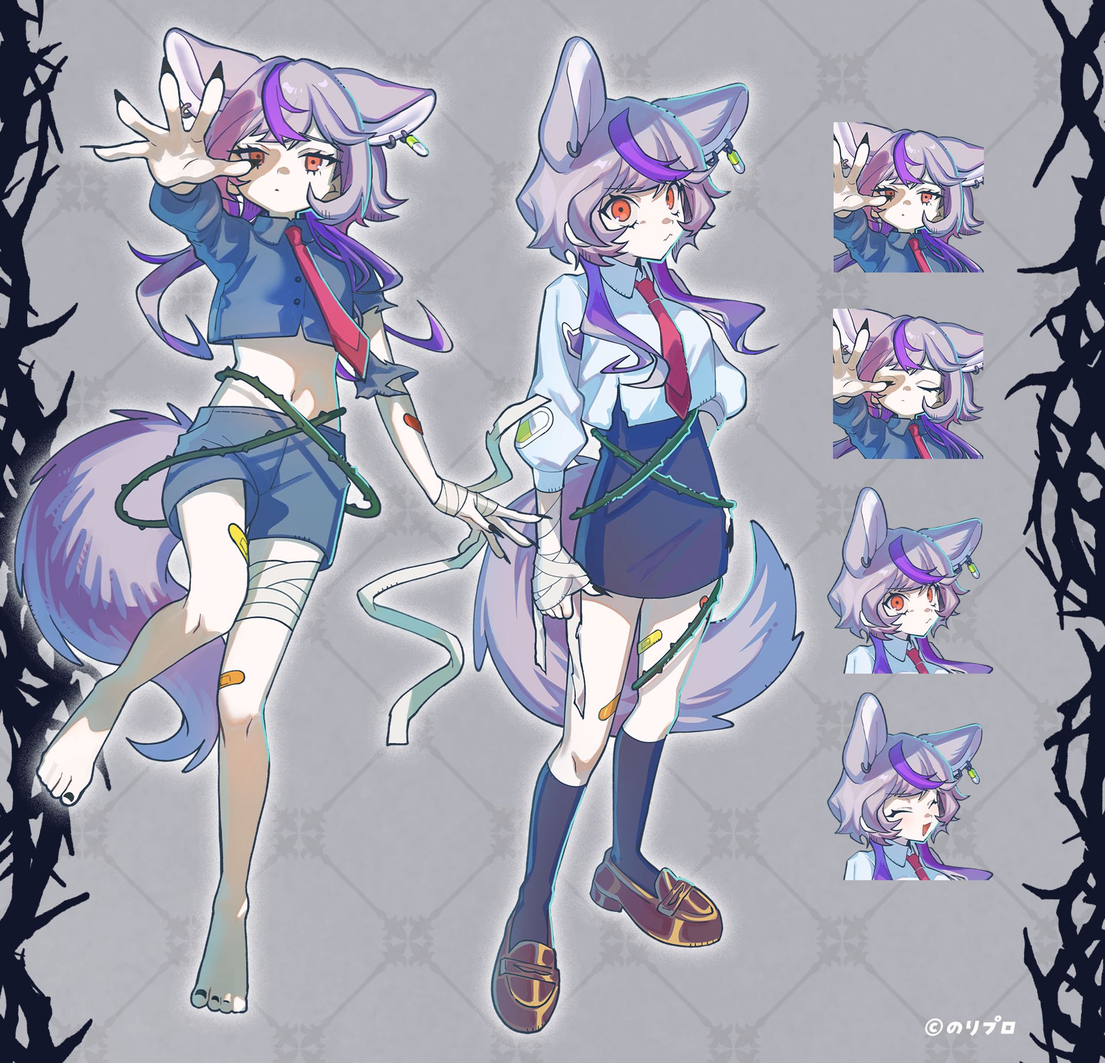 【イラスト】深狼れんげ様/のりプロ 歌ってみたイラスト制作-1