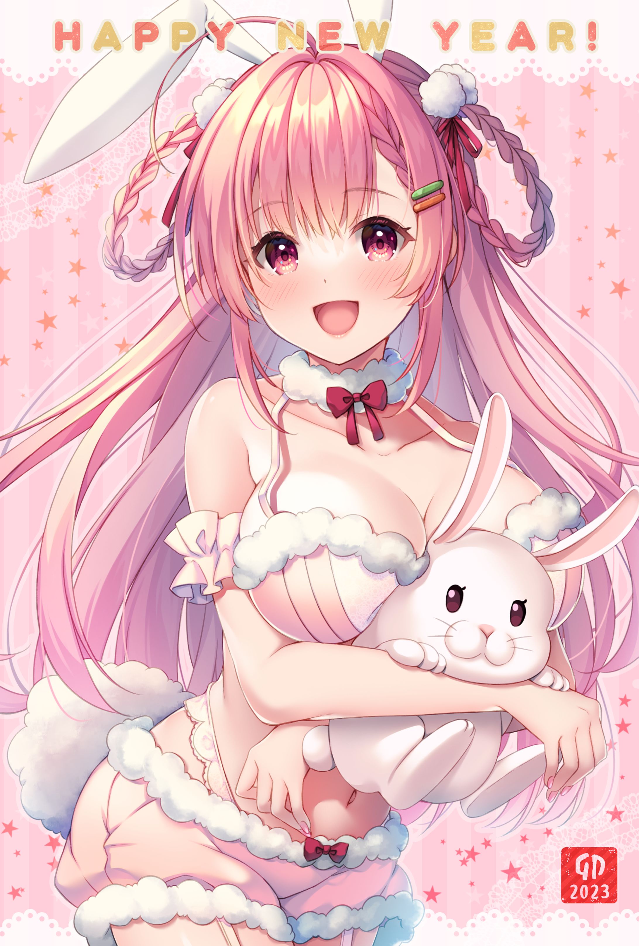 御崎ひよりさん2023年年賀状イラスト-1