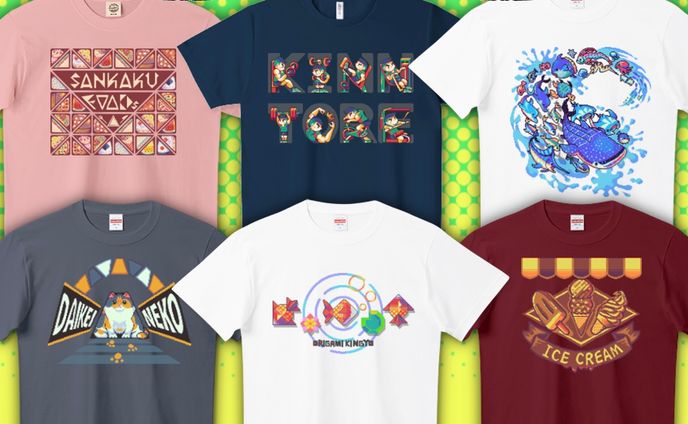 【一次創作】ドット絵デザインのグッズ販売