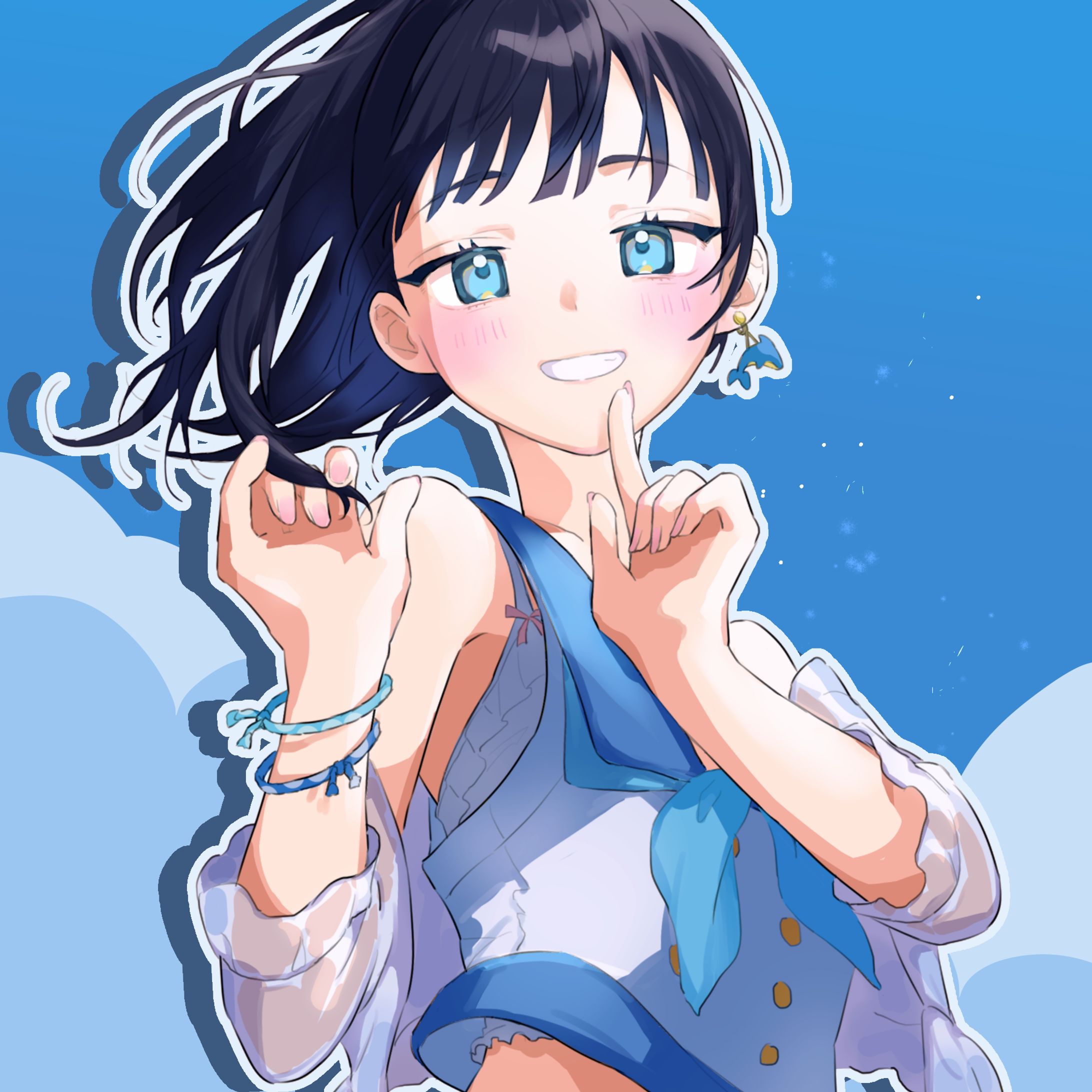 「ポニーテールの女の子」-1