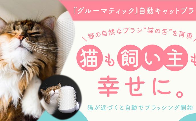 バナー：猫ブラシ