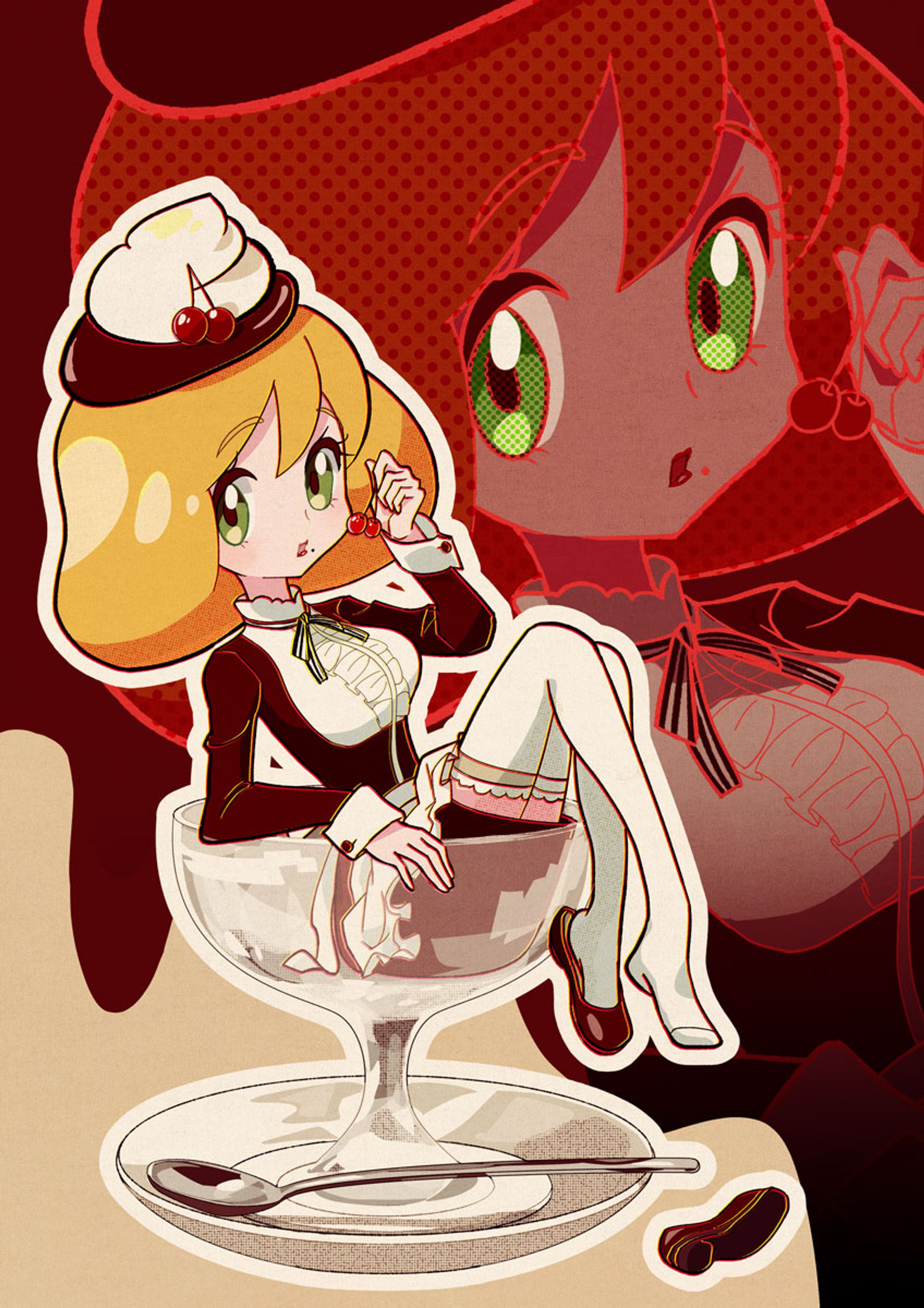 レトロな喫茶店のプリンさん-1