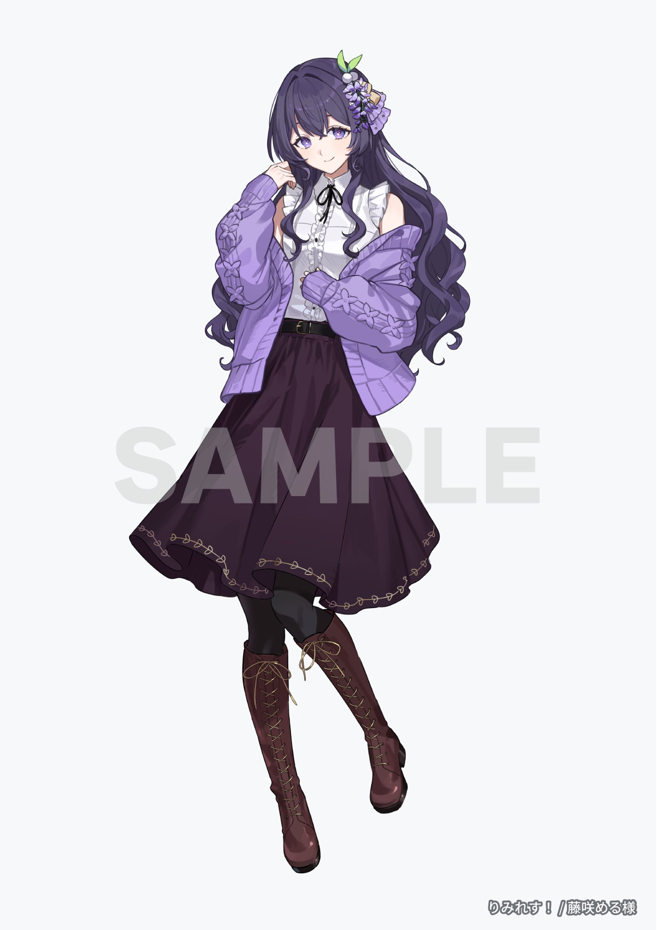 りみれす！研修生/藤咲める様　立ち絵/SDイラスト-1