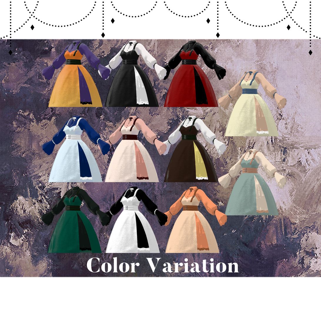31アバター対応】Gothic Dress #29【VRC想定】 31アバター対応】Gothic Dress #29【VRC想定】