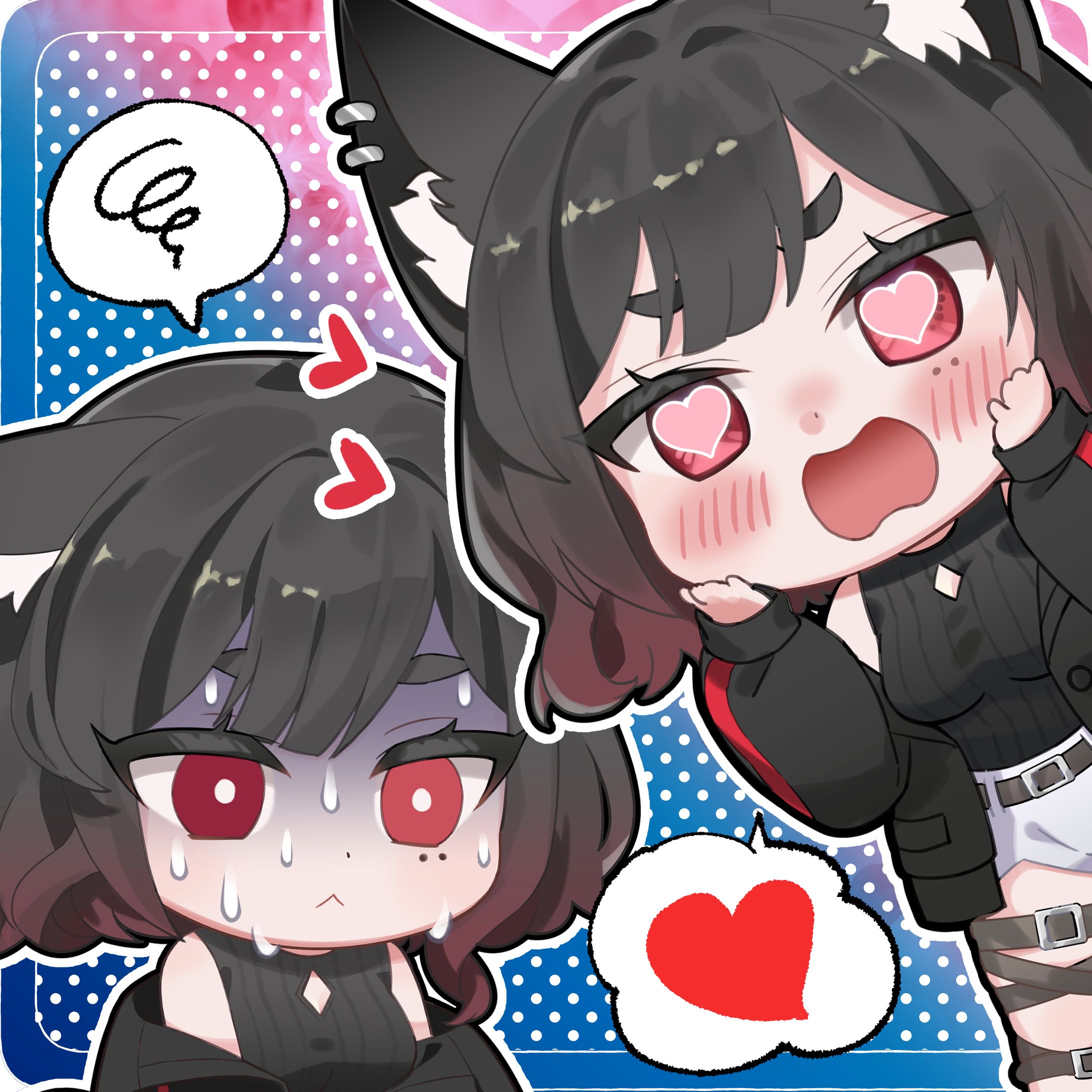 【chibi/SD】榛葉やや様/Skeb【Vtuber】-1