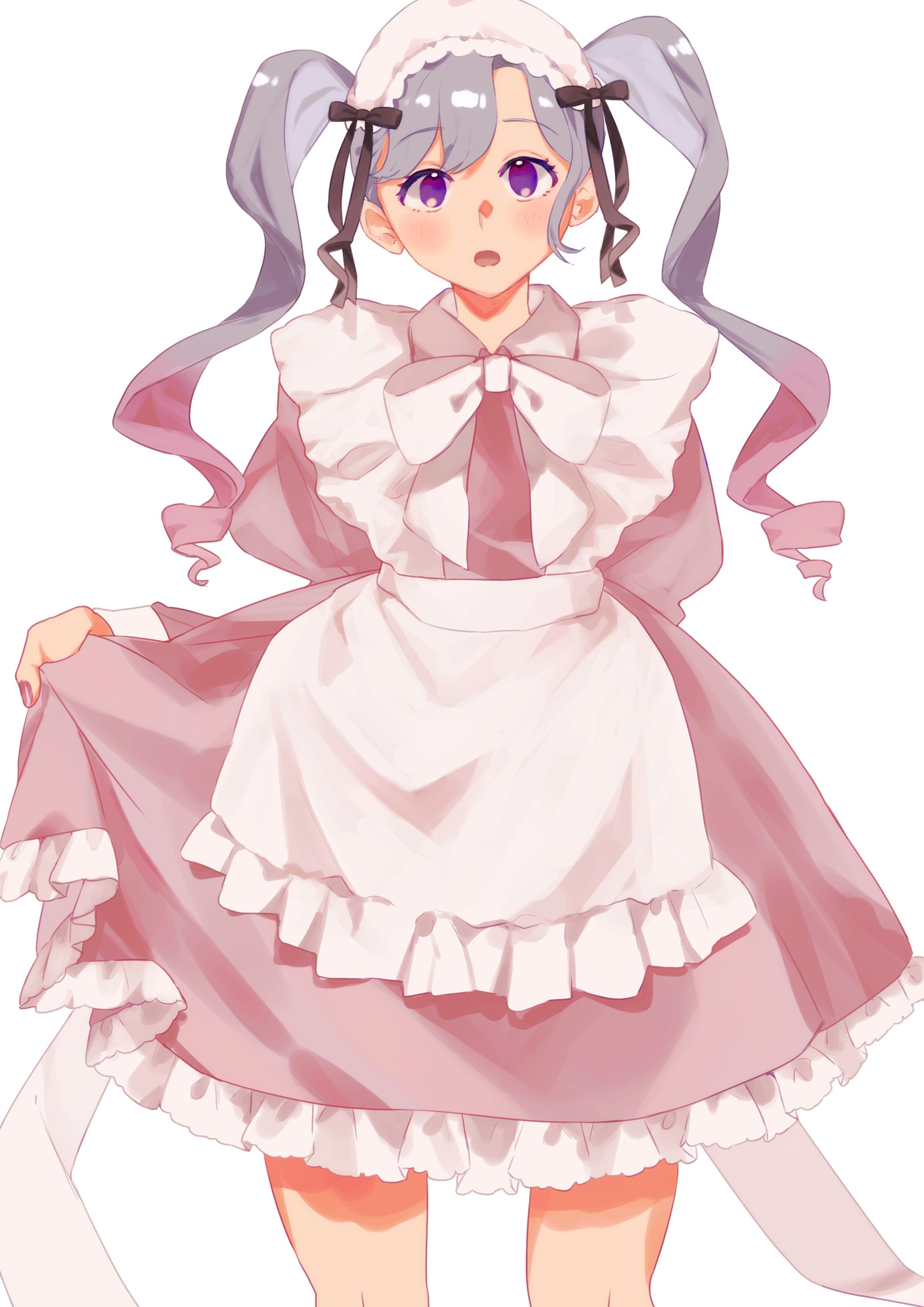 ピンクメイドちゃん/オリジナルイラスト-1