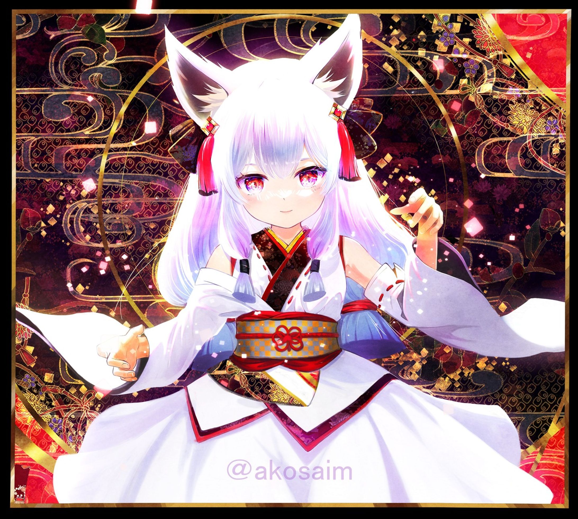 点を紡ぐもの
#イラスト ＃和服 ＃ちあちゃん-1