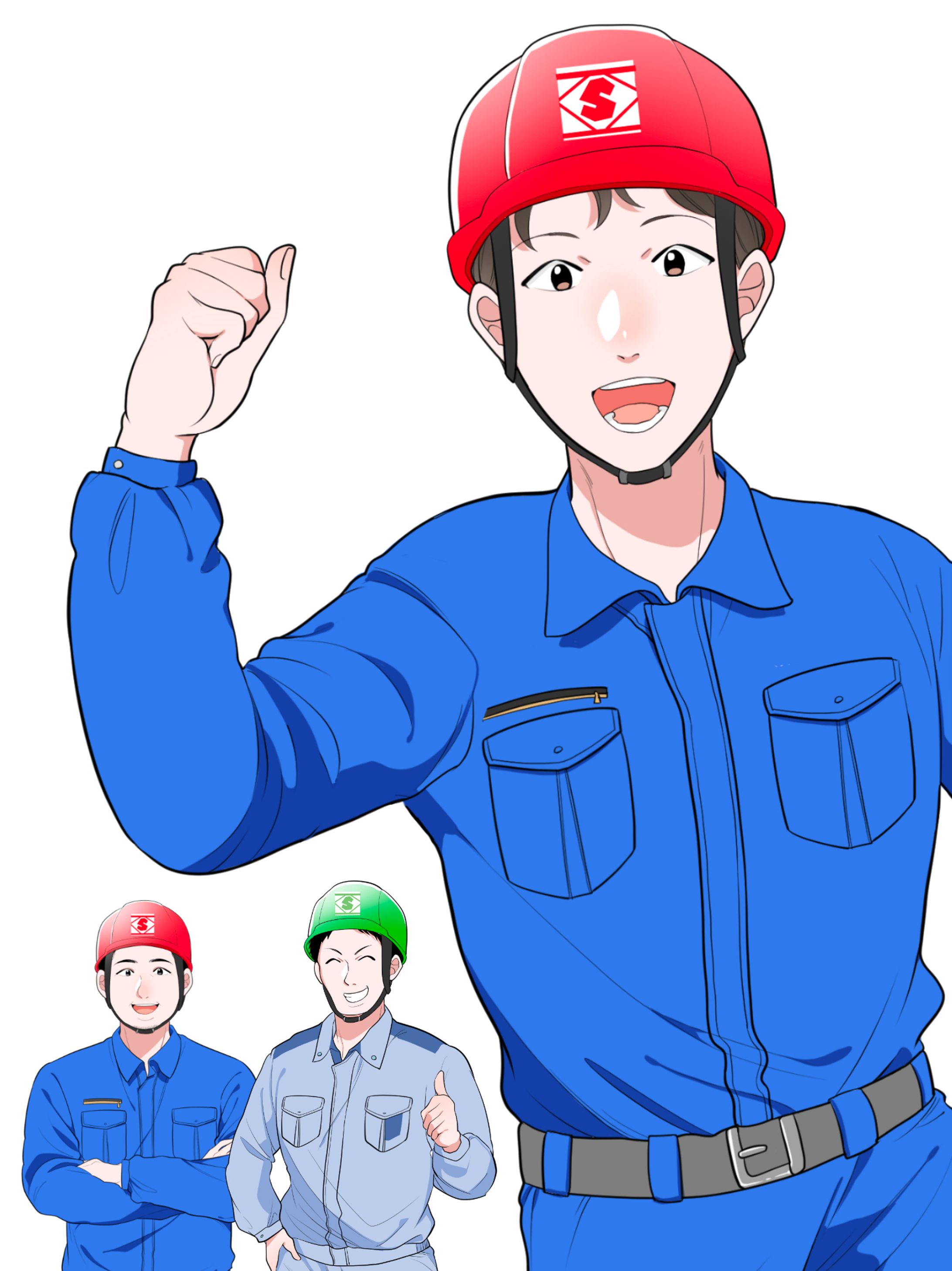 【親和工産様】求人漫画動画用イメージキャラクターデザイン-1