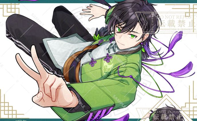 【お仕事】鷽月真様 歌ってみたキャラクターイラスト 