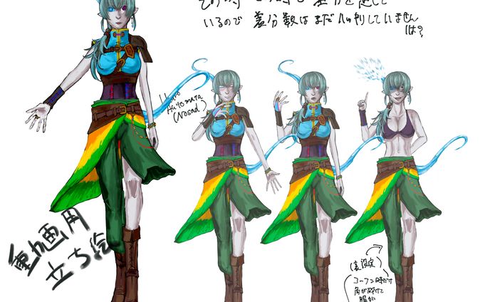 動画用立ち絵(オリジナルキャラクター)