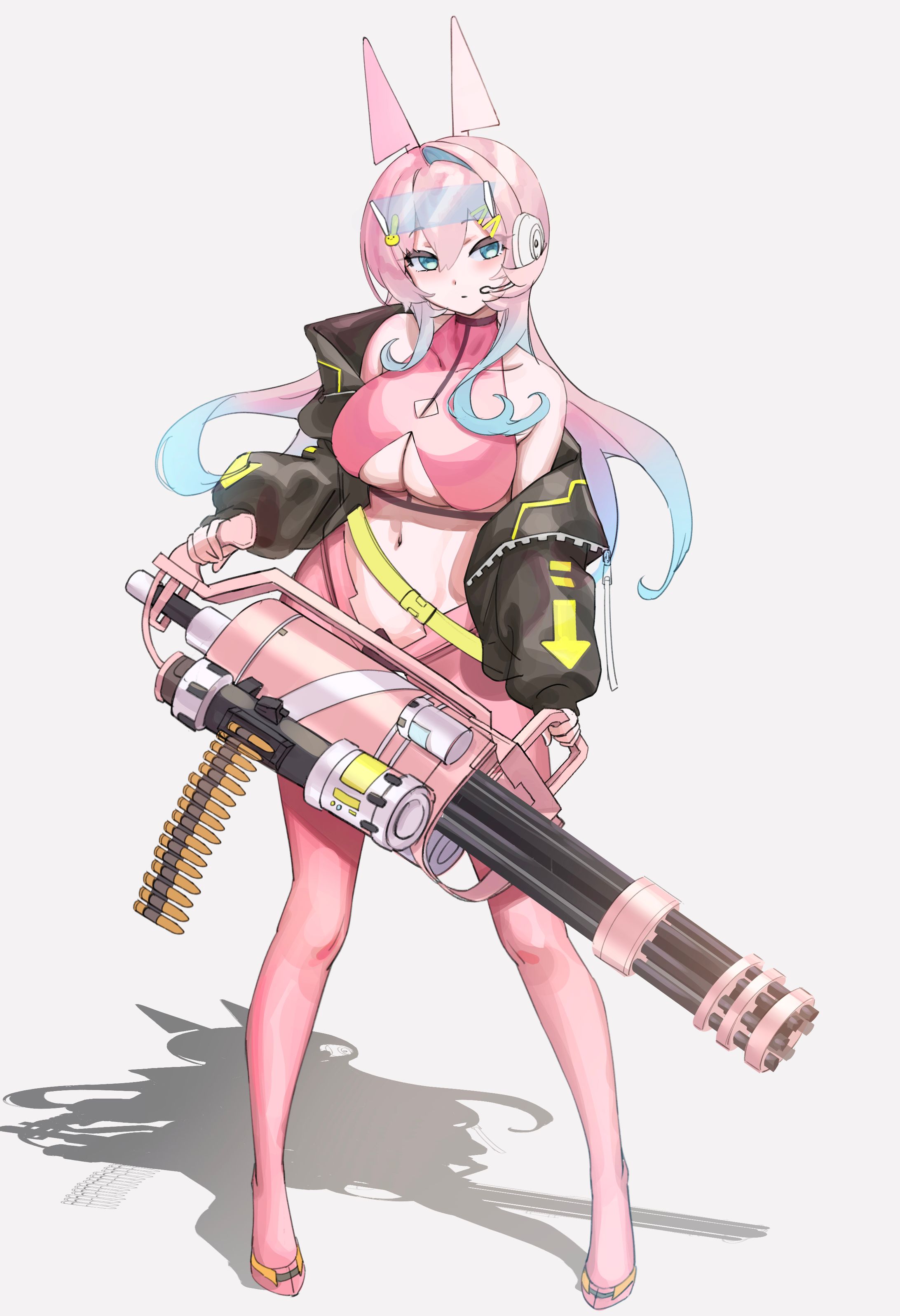 課題制作　サイバーパンクイメージ　銃器-1
