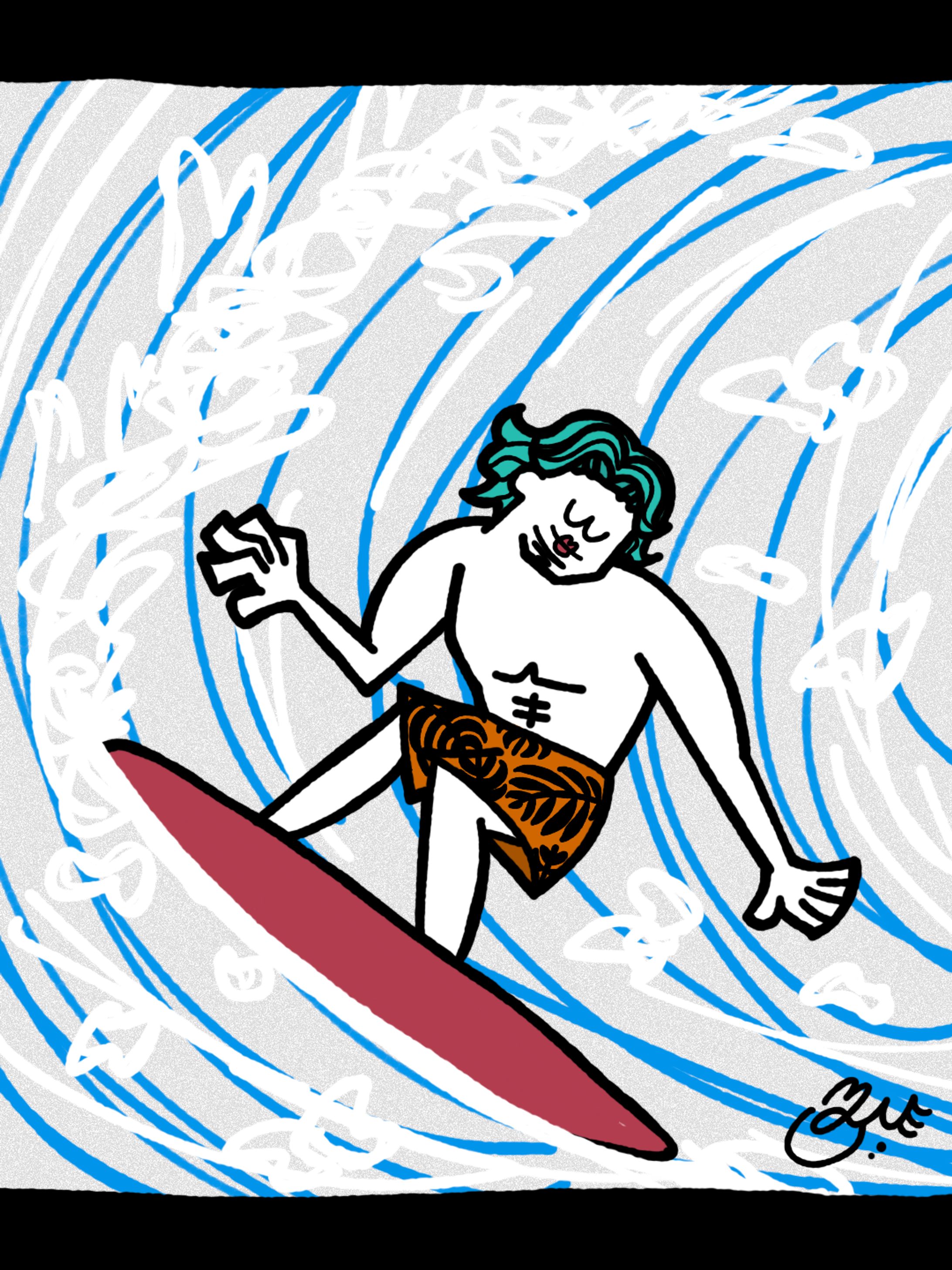 ⁡｢いい波がきたら迷わず乗らねぇと！｣-1