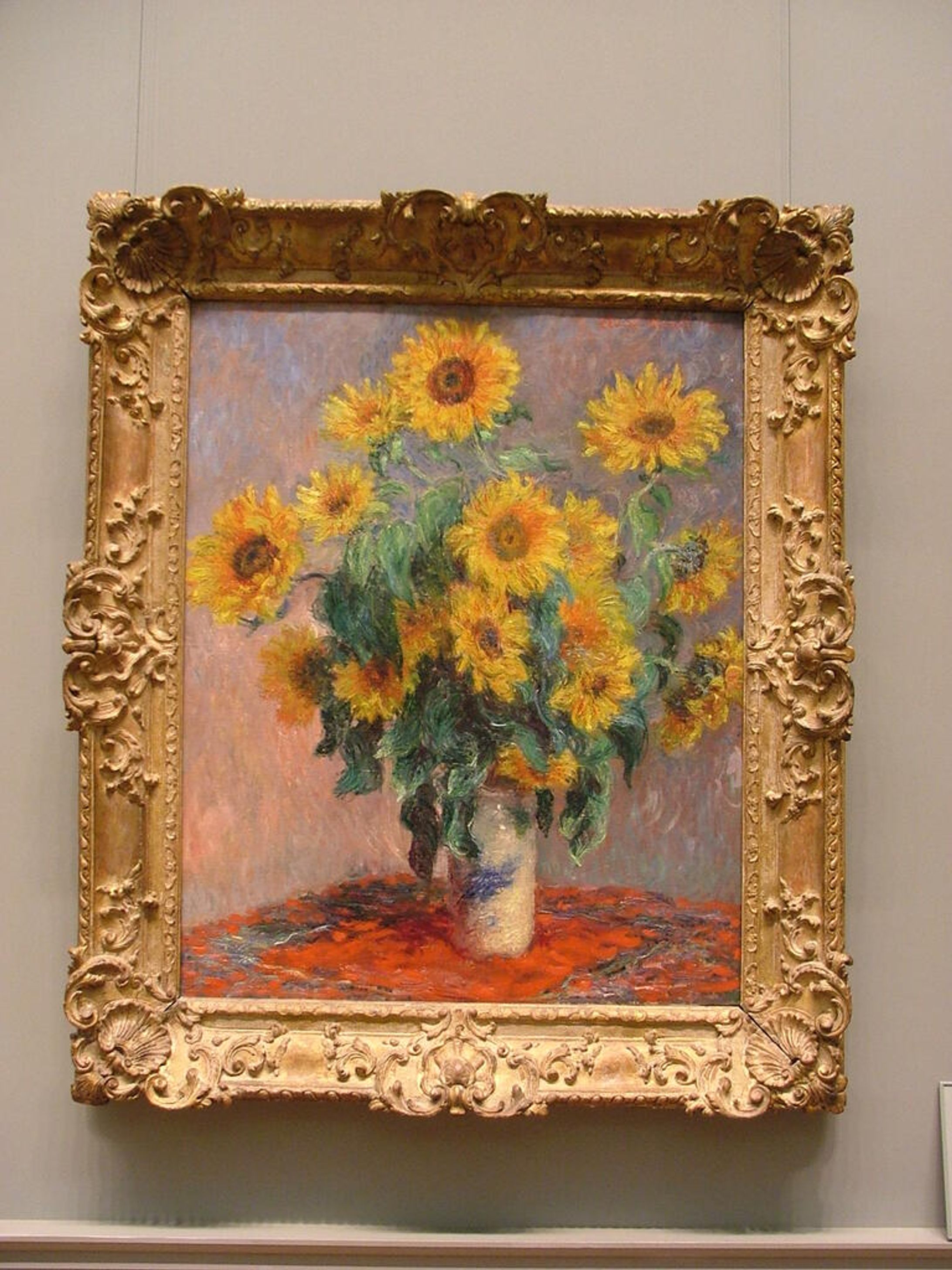 Claude Monet Bouquet of Sunflowers-1