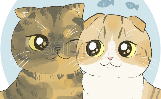 猫ちゃん似顔絵