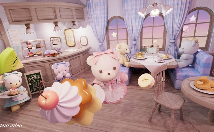 【3DCG】くまカフェ