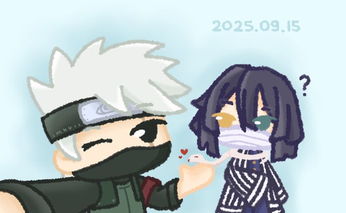 Kakashi & Obanai Bday Doodle