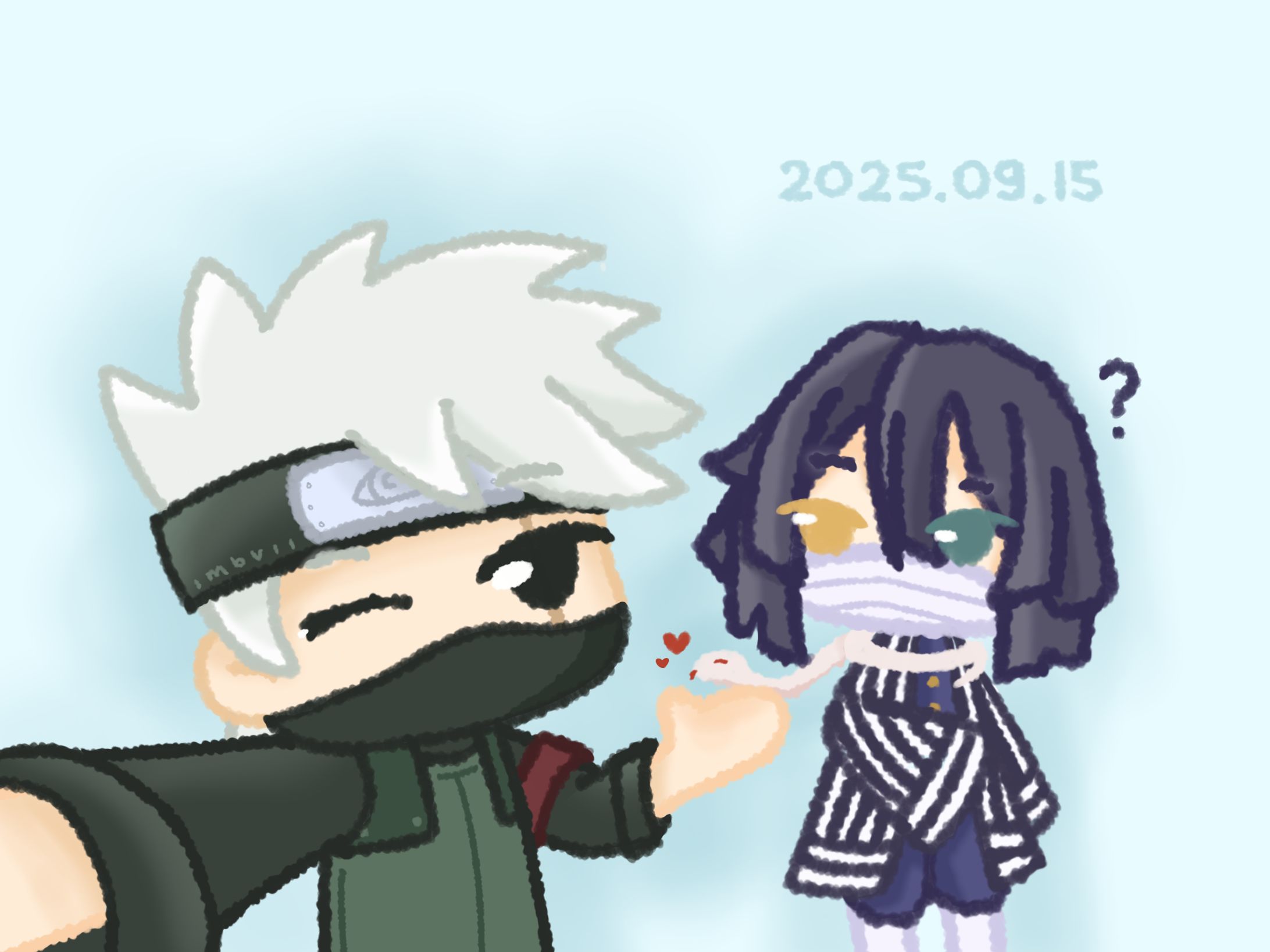 Kakashi & Obanai Bday Doodle-1