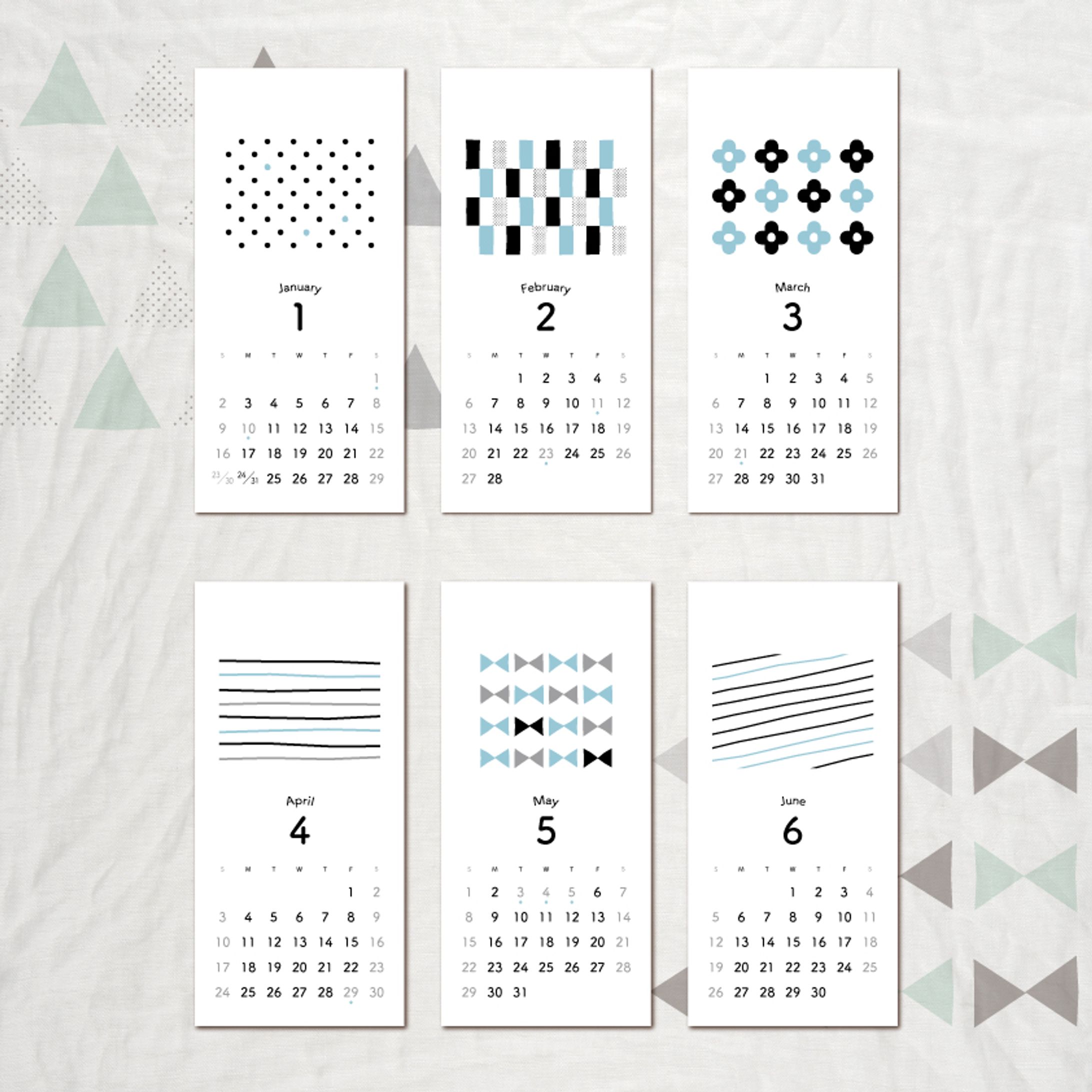 幾何学カレンダー-1
