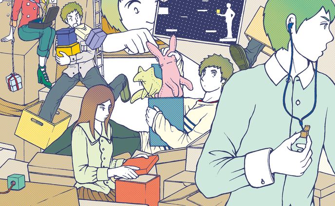 人物のイラスト（コミックタッチ）