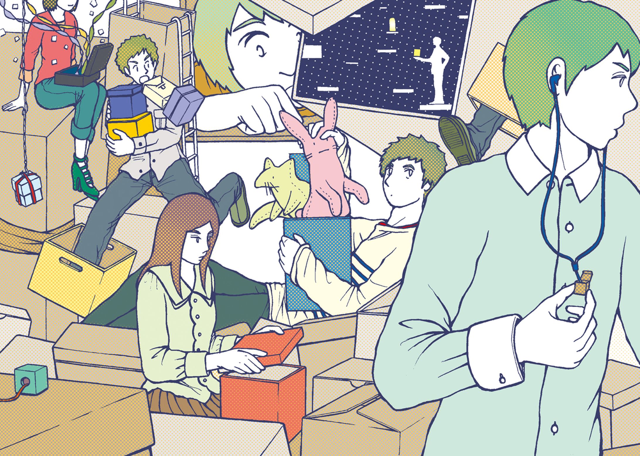 人物のイラスト（コミックタッチ）-1