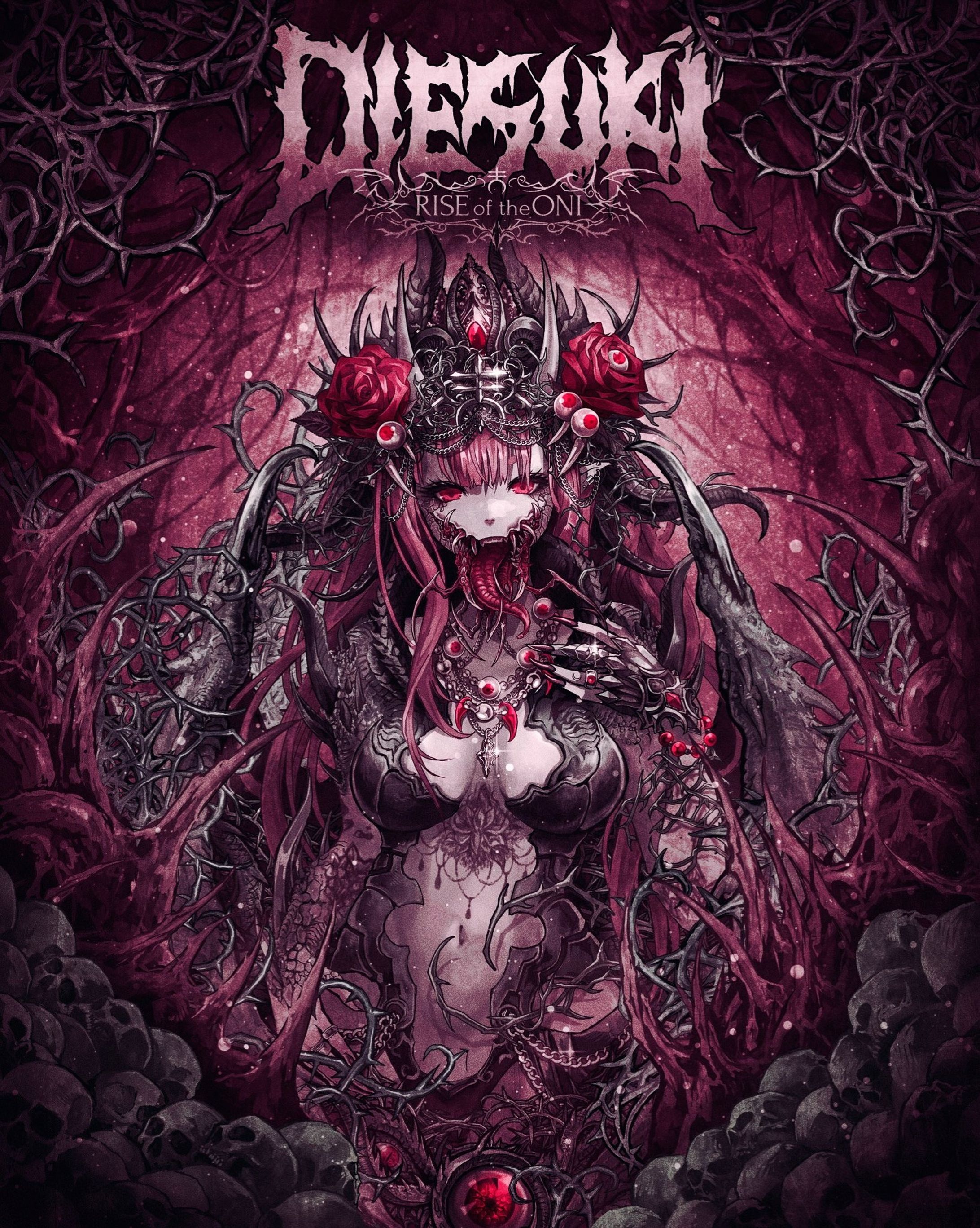 「DIESUKI Rise of the Oni」Flier＆Goods illust-1