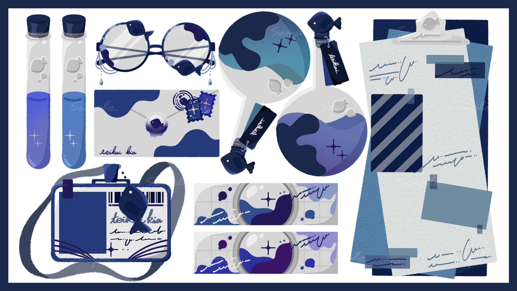 モチーフ小物イラスト⑥-1