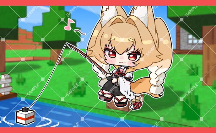 ほこりけい様　配信告知イラスト