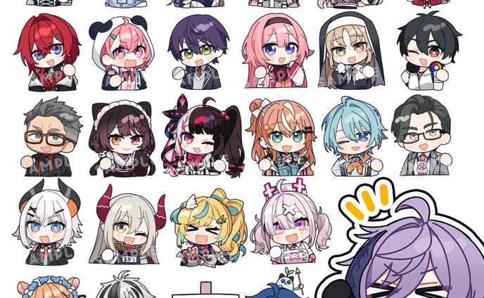 にじさんじ　榊ネス様　3Dお披露目配信内「Help me, ERINNNNNN!!」　SDイラスト