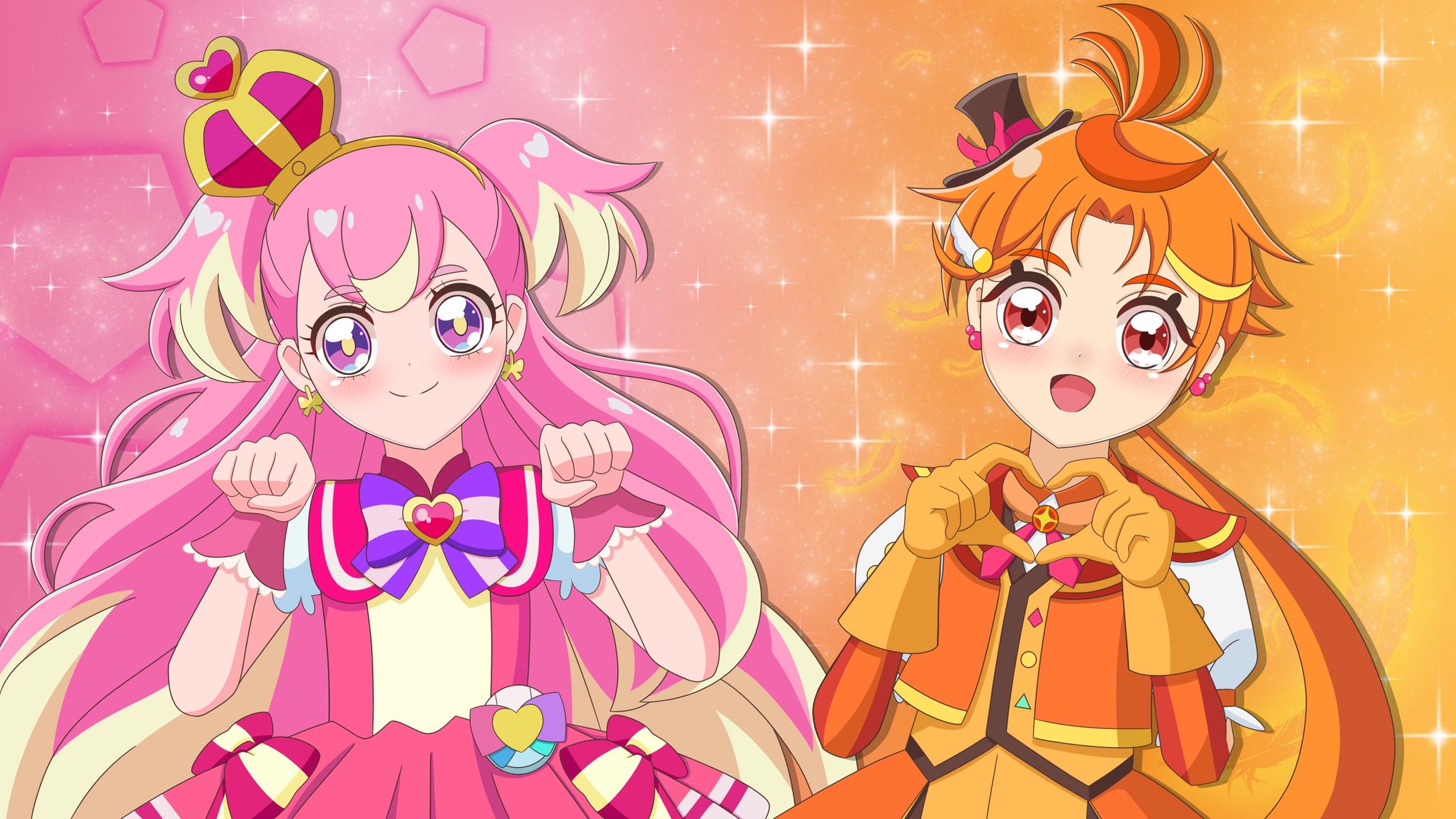 【二次創作】キュアワンダフル&キュアウィング-1