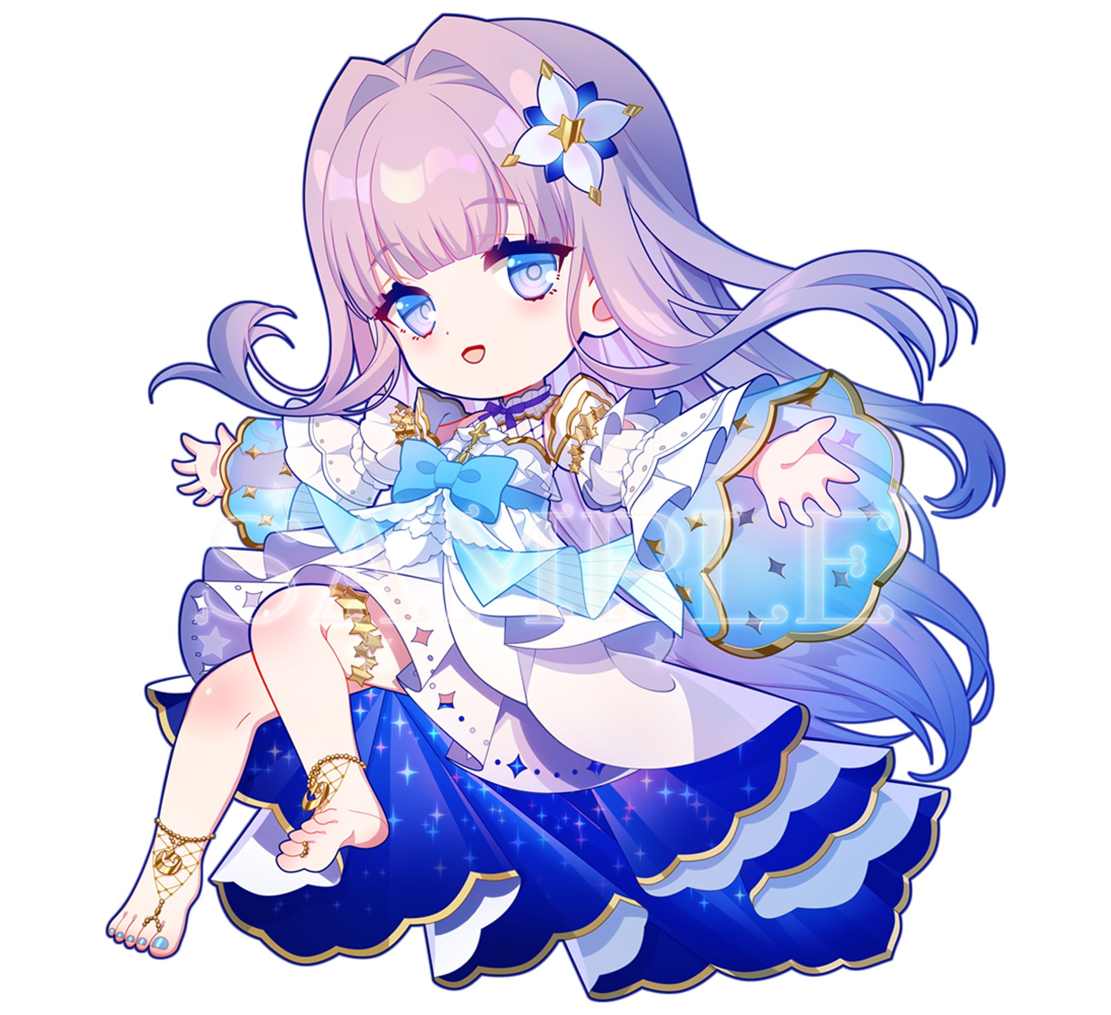 眠乃よる様 1周年記念グッズイラスト-1