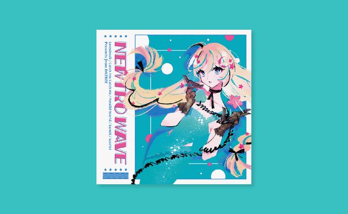 ダズビー様　NEWTRO WAVE ジャケット/ロゴデザイン