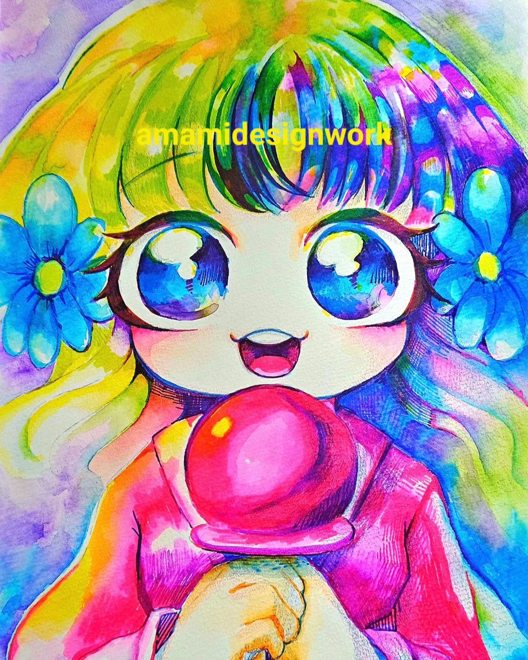 #gensekiコンテスト #水彩マーカーペン #水彩グラフィックマーカーABT
GENSEKIイラストコンテスト「夏祭り」に参加いたしました✒-1
