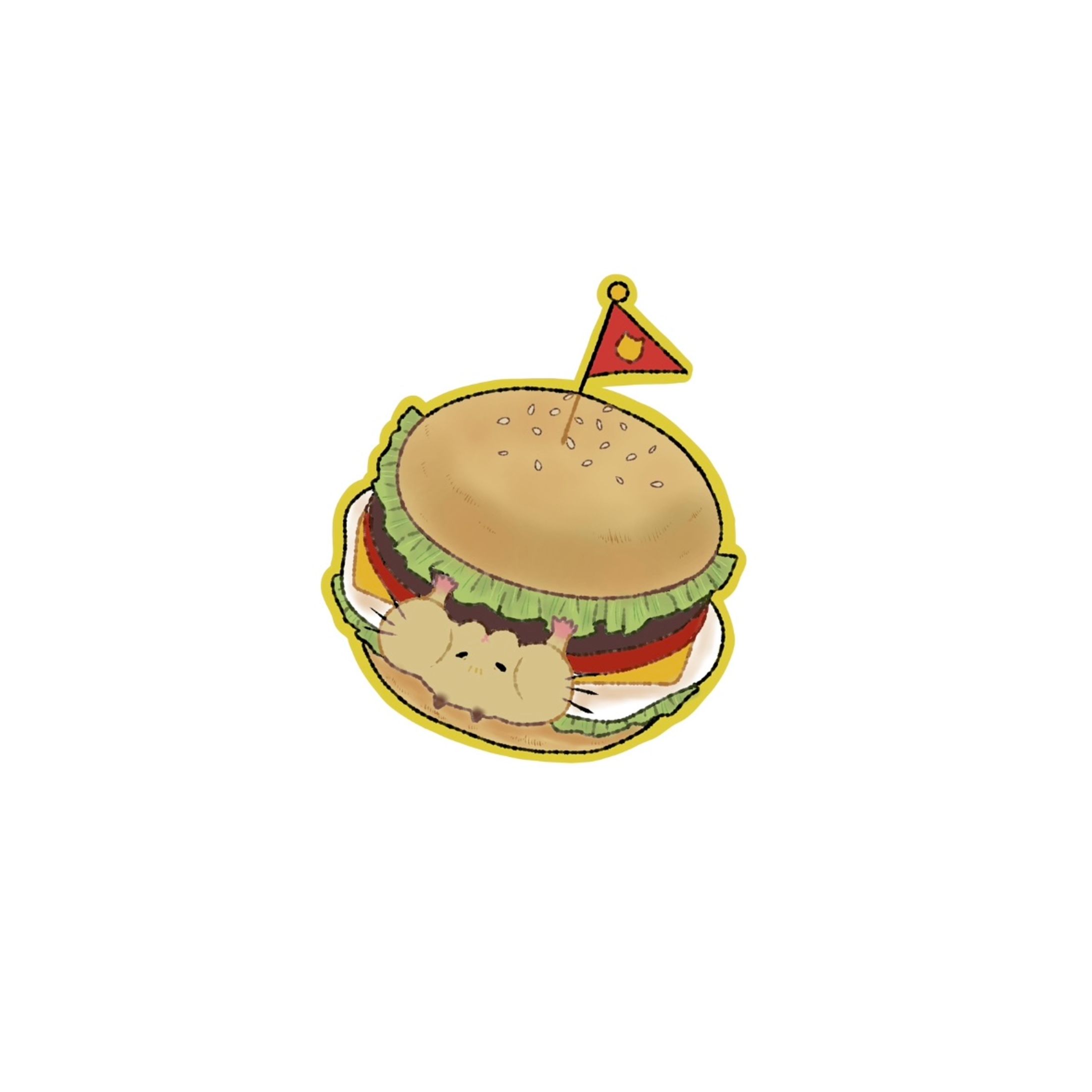 イラスト　ハムスター-1