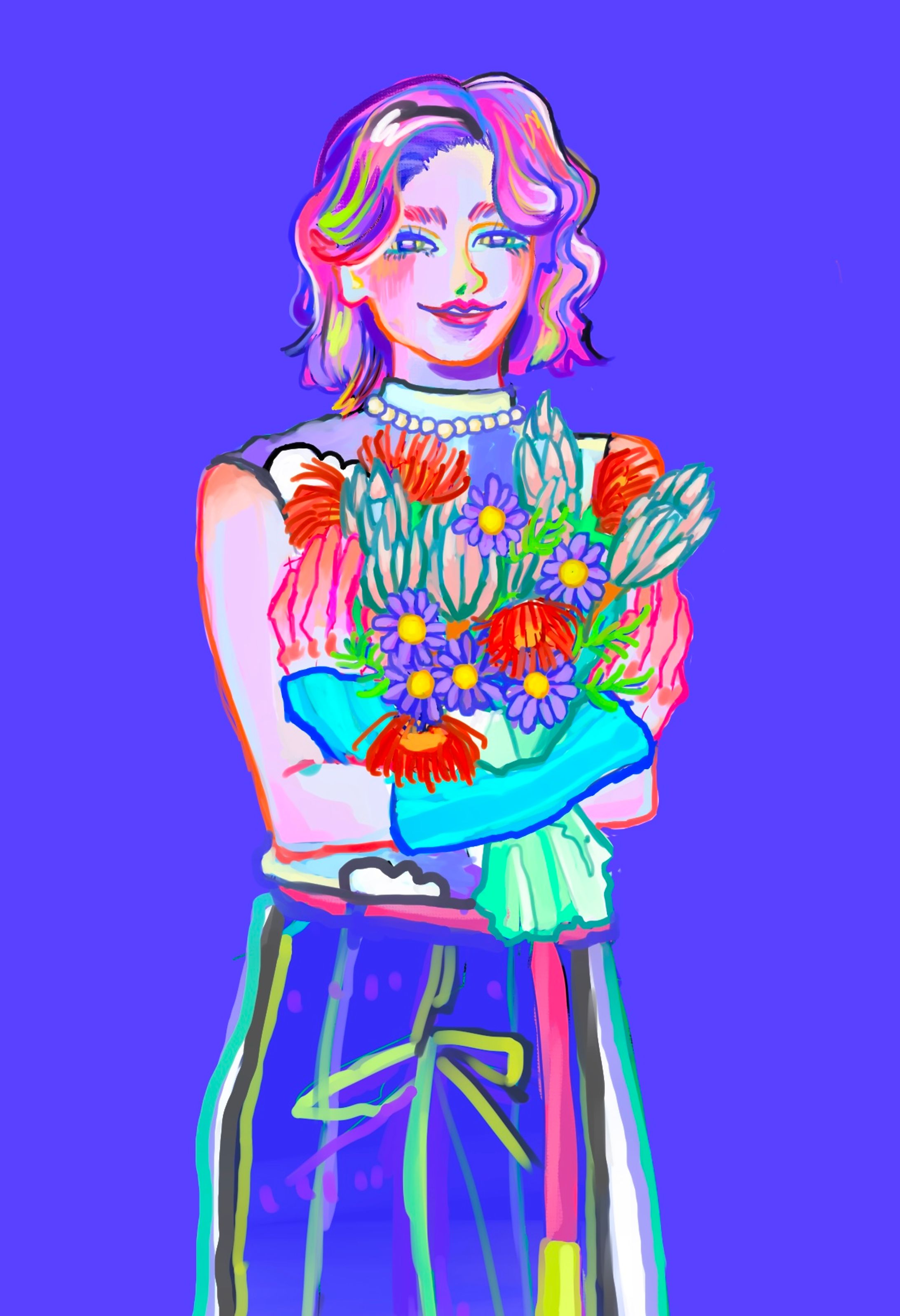 zine『blumen』用イラスト-1