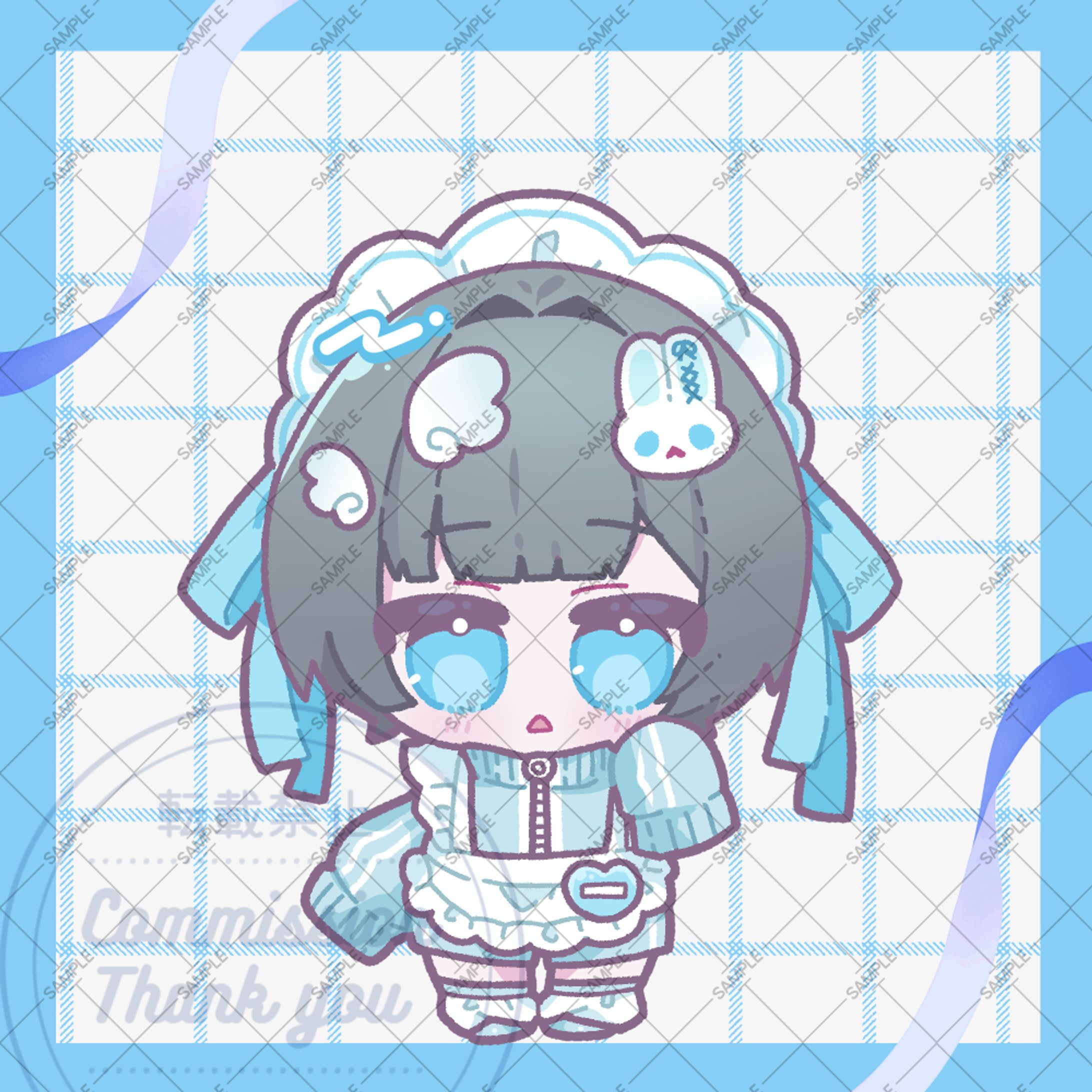 ジャージメイドSDイラスト-1