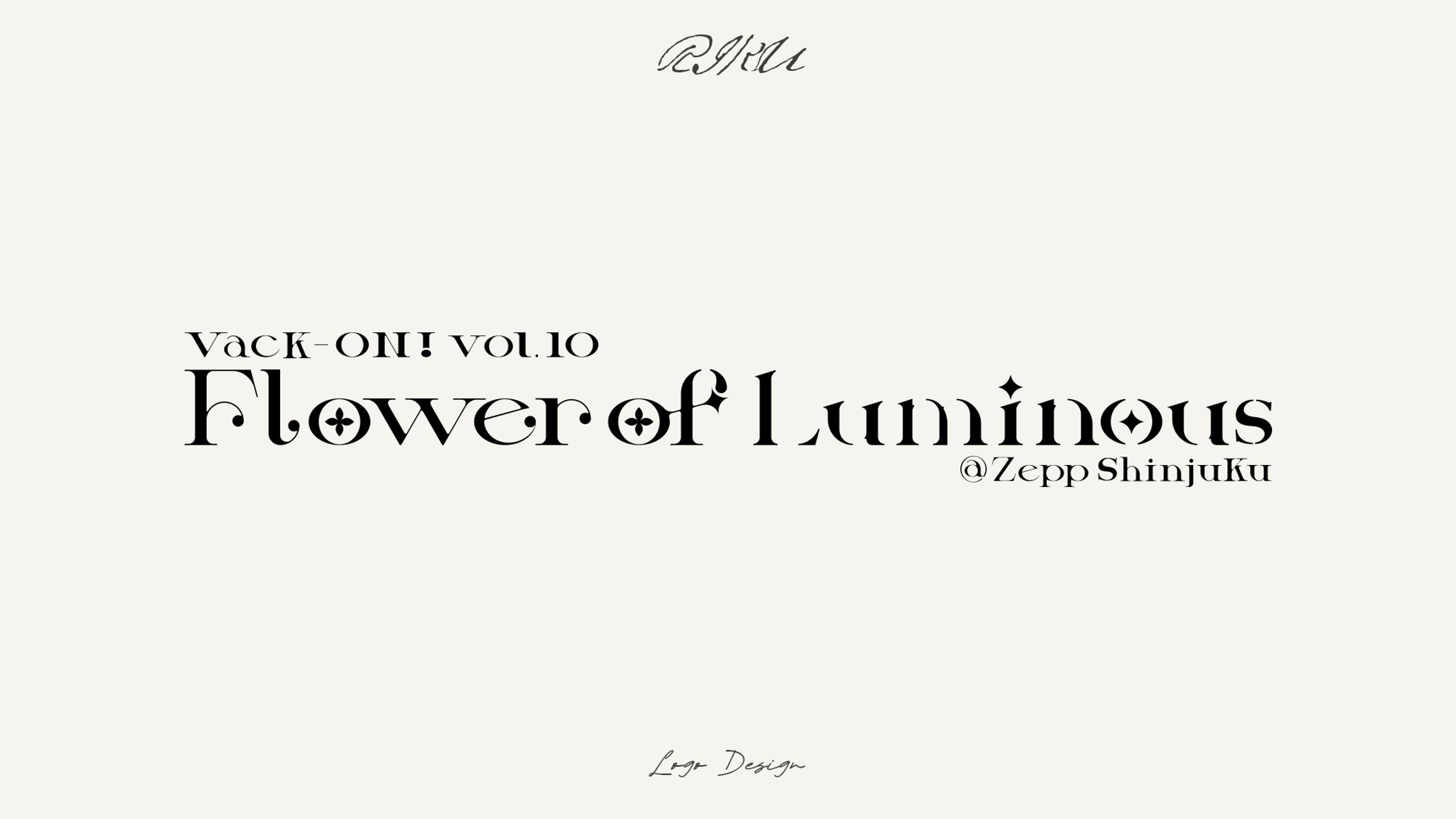 Vack-ON！様_『Vol.10 Flower of Luminous』ロゴデザイン-1