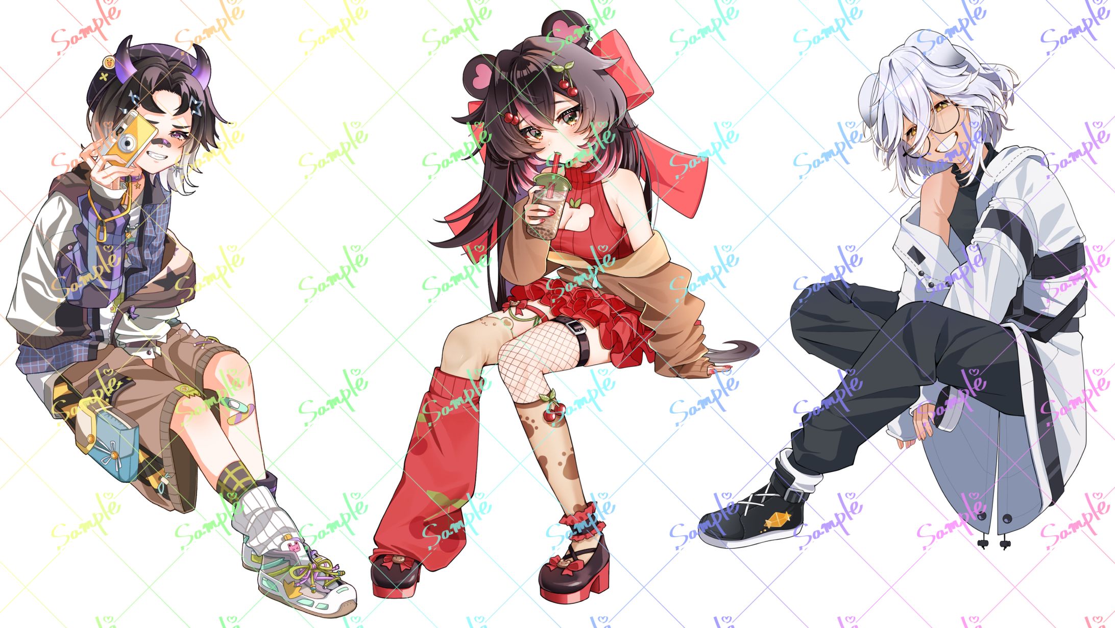 立ち絵、「座り」-1