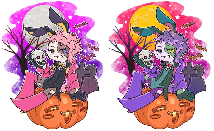 【Vtuber】宇佐美ジェシカ　2023年ハロウィングッズ用イラスト