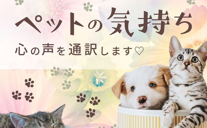 【ココナラ用サムネ】ペットの気持ち
