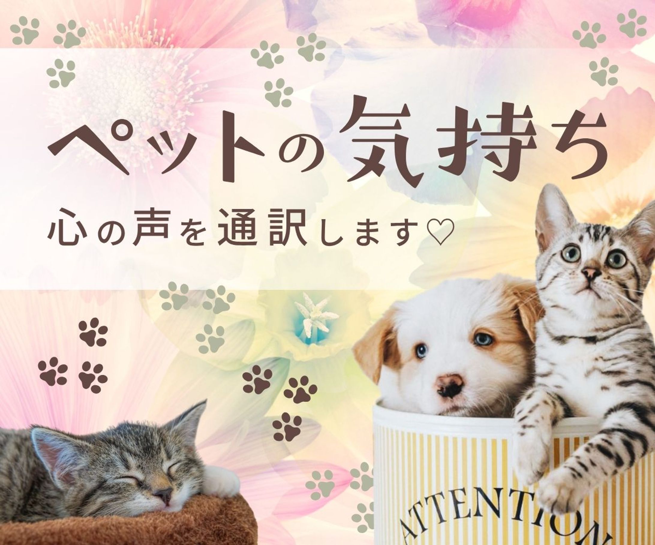 【ココナラ用サムネ】ペットの気持ち-1