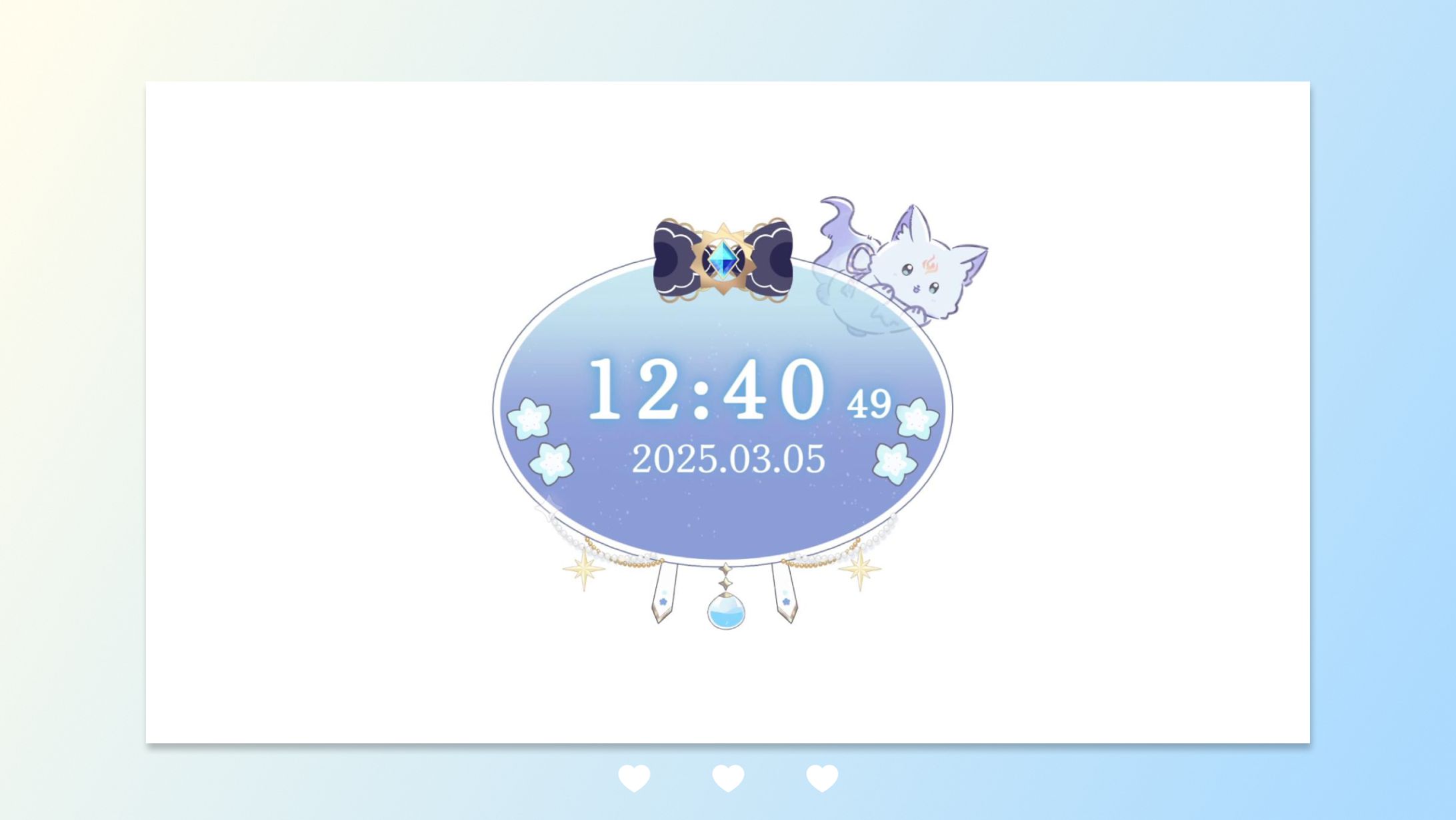 HTML Digital Clock / 碧葉リア-1