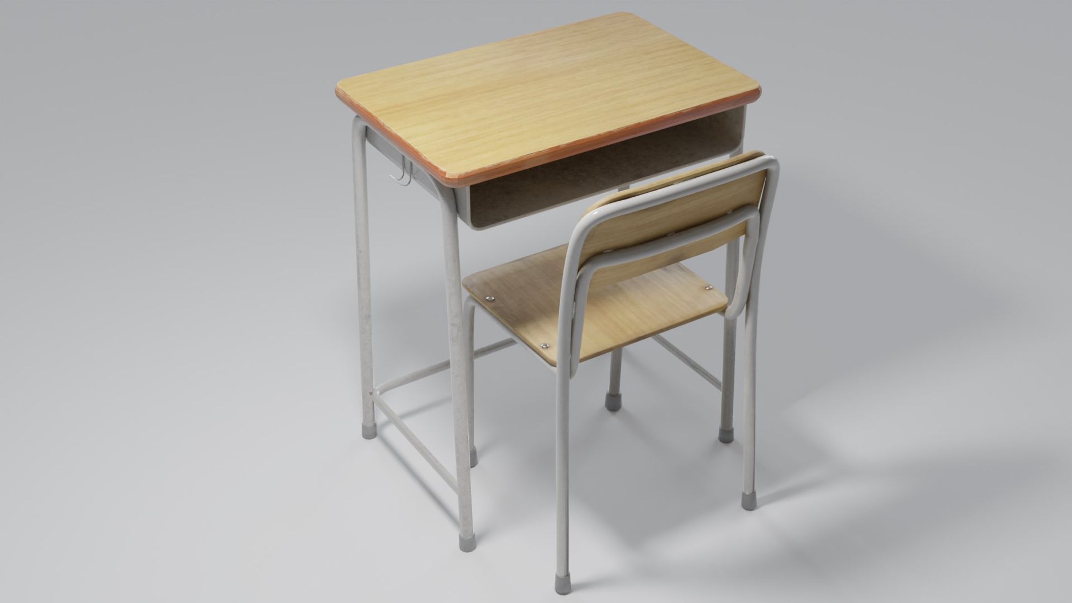 【3Dprop】学校机椅子-1