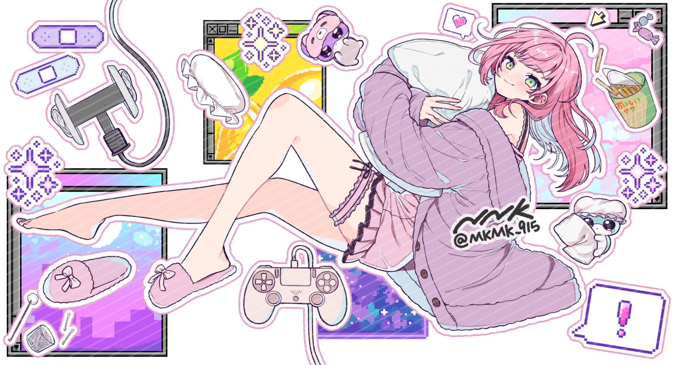 桜樹みりあ様5thシングルジャケットMVイラスト-1