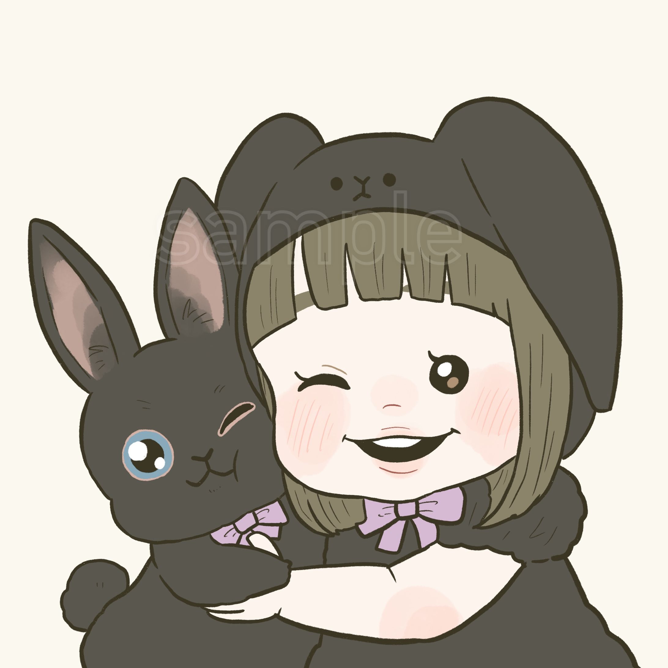 うさぎ×女の子-1