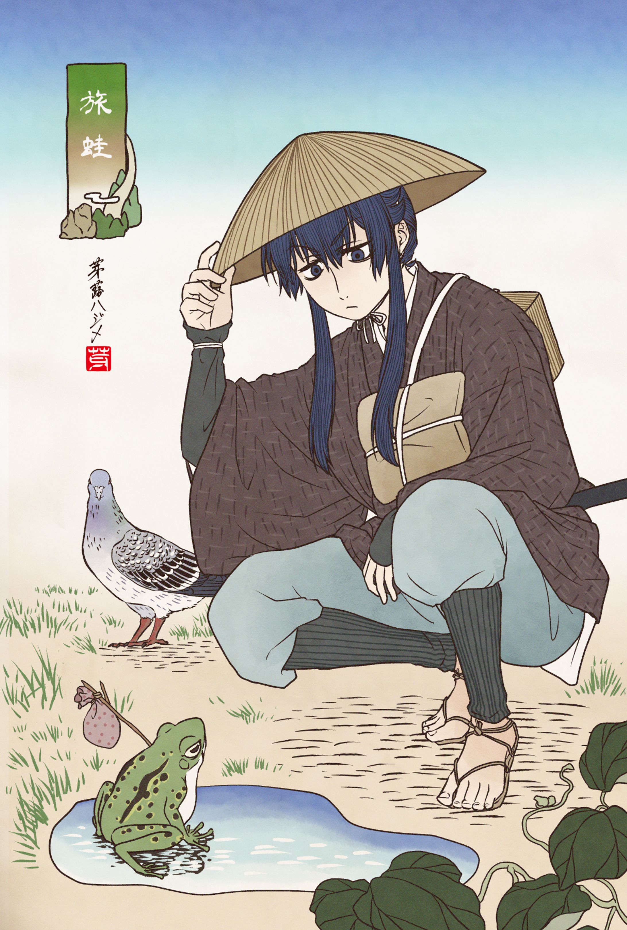 浮世絵風×生き物シリーズ-1
