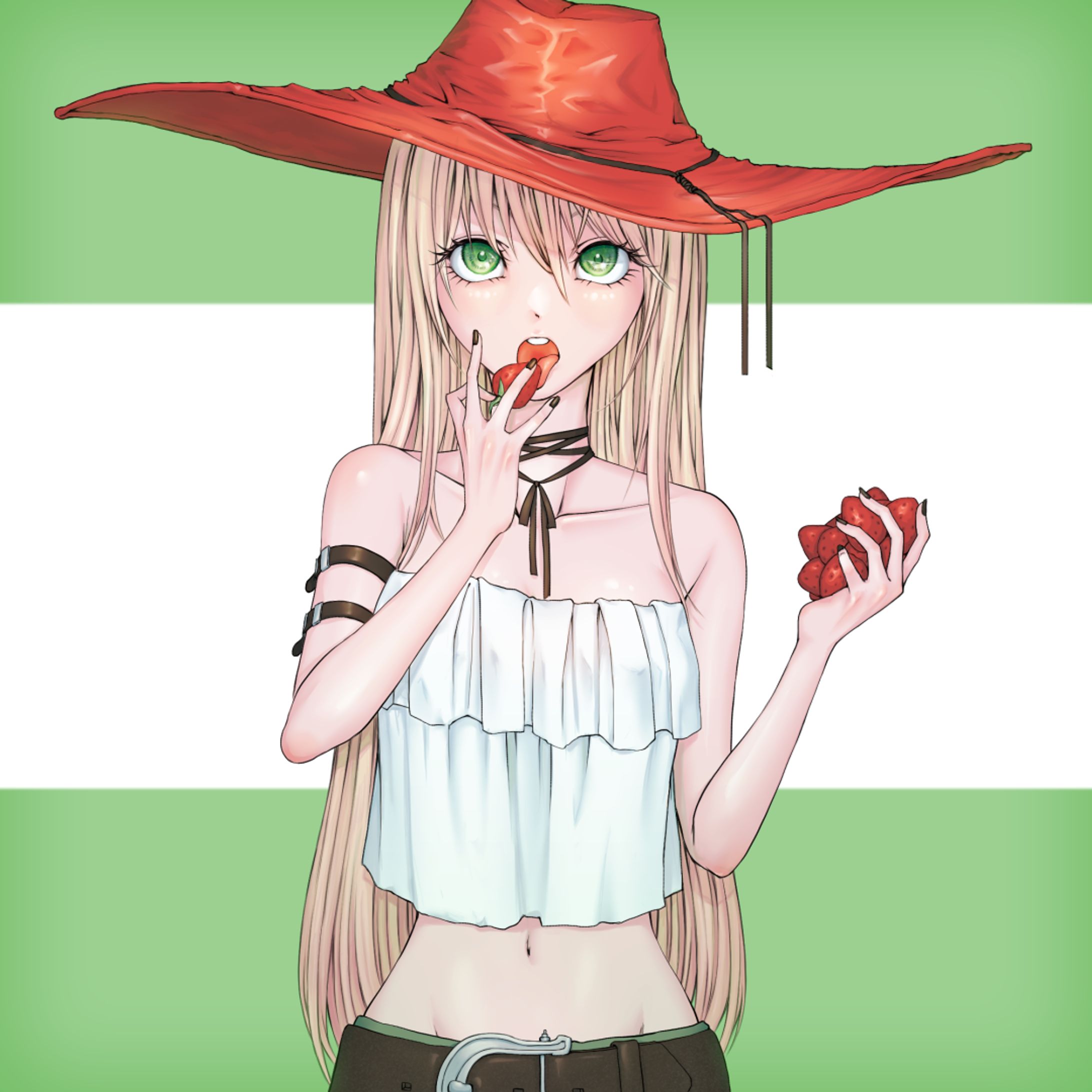 フリーアイコン（いちごガール）-1